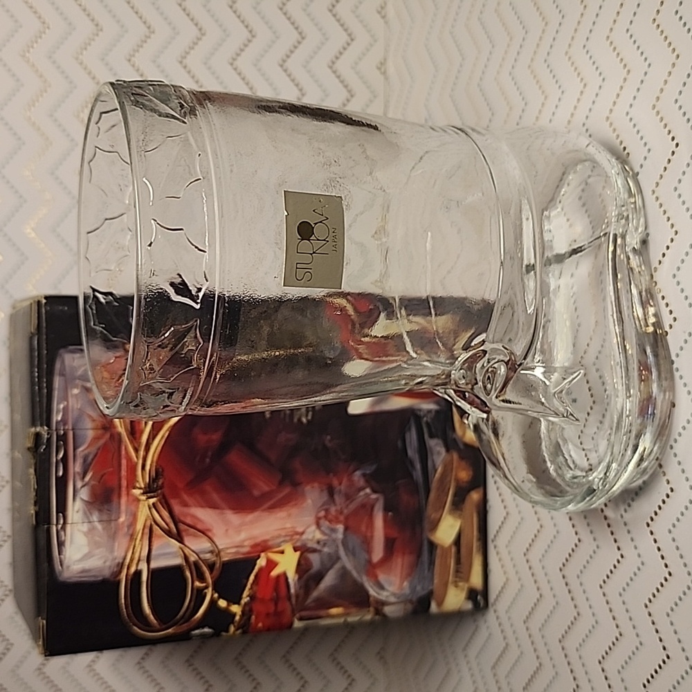 Brand New Studio Nova Clear Glass Candy Boot Cup